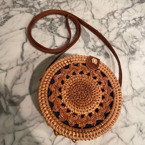 Round Rattan Bag